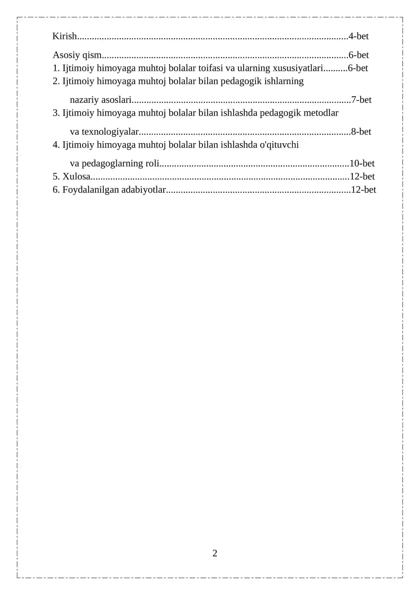 Ijtimoiy himoyaga muhtoj bolalar bilan pedagogik ishlar 2