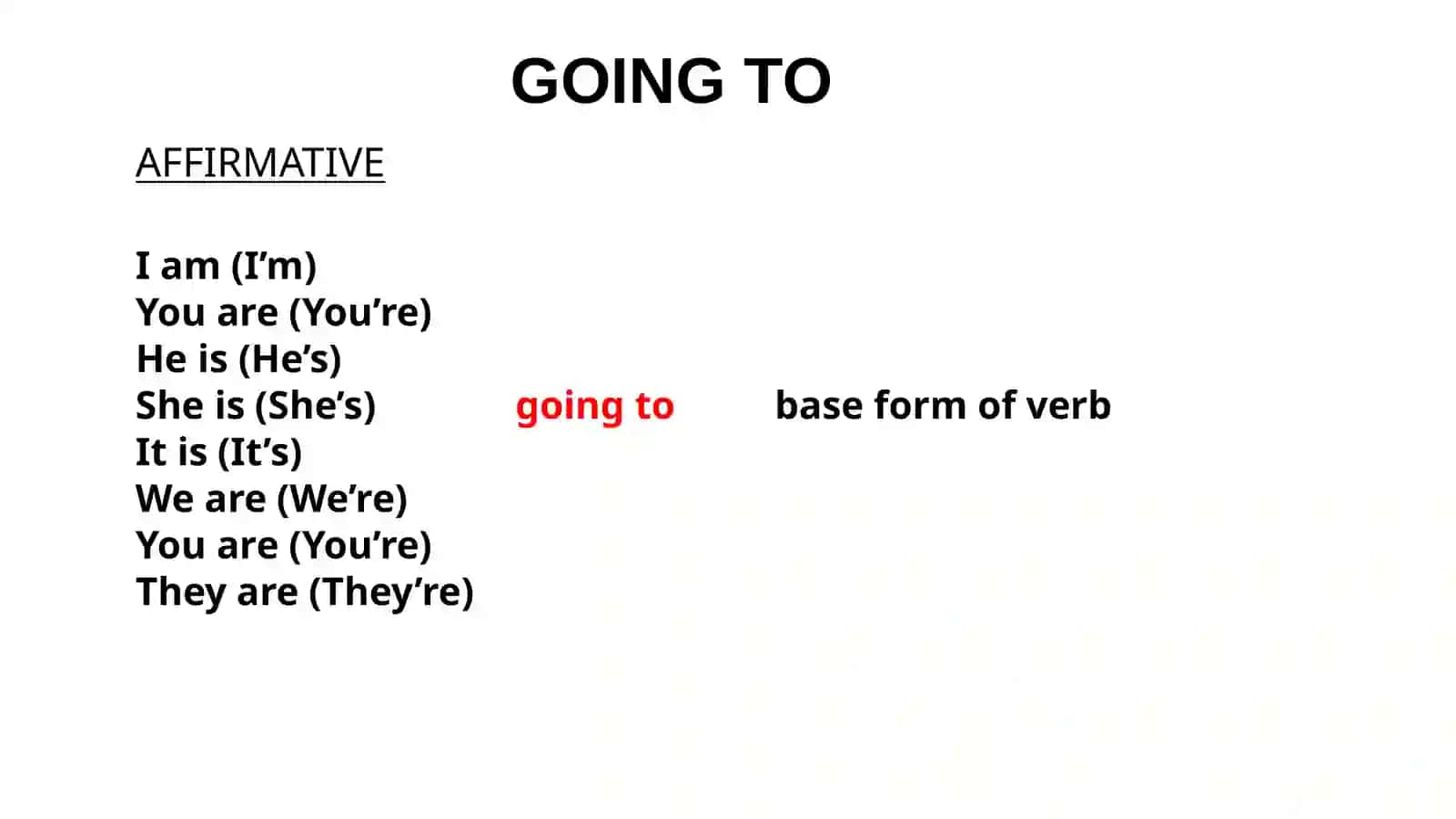 Going to 2