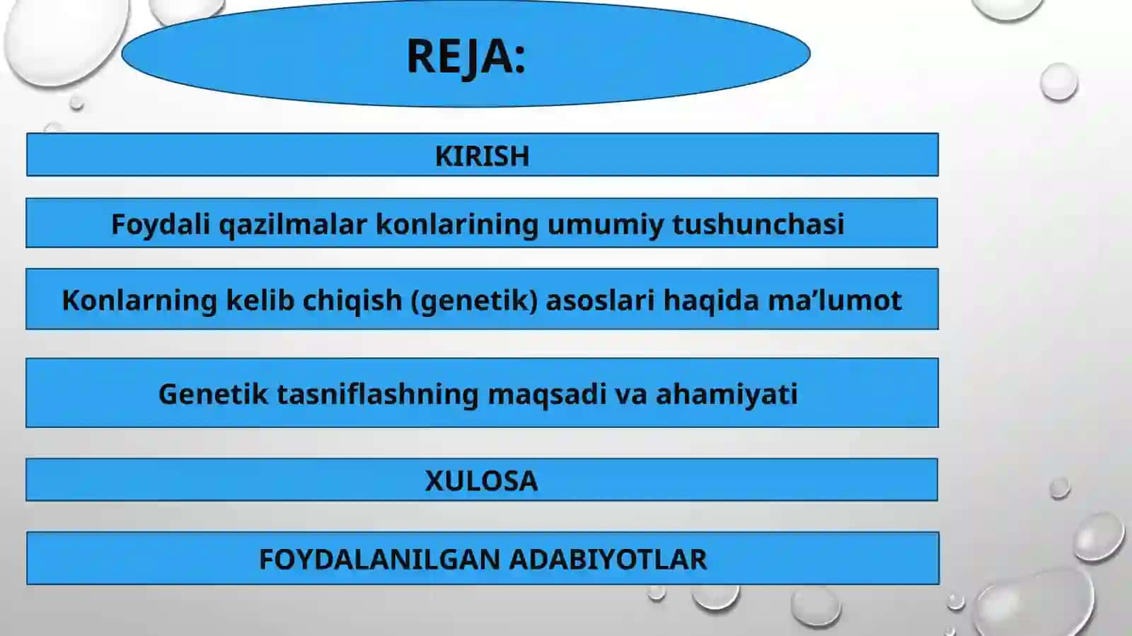Foydali qazilmalar konlarining genetik tasniflanishi 2