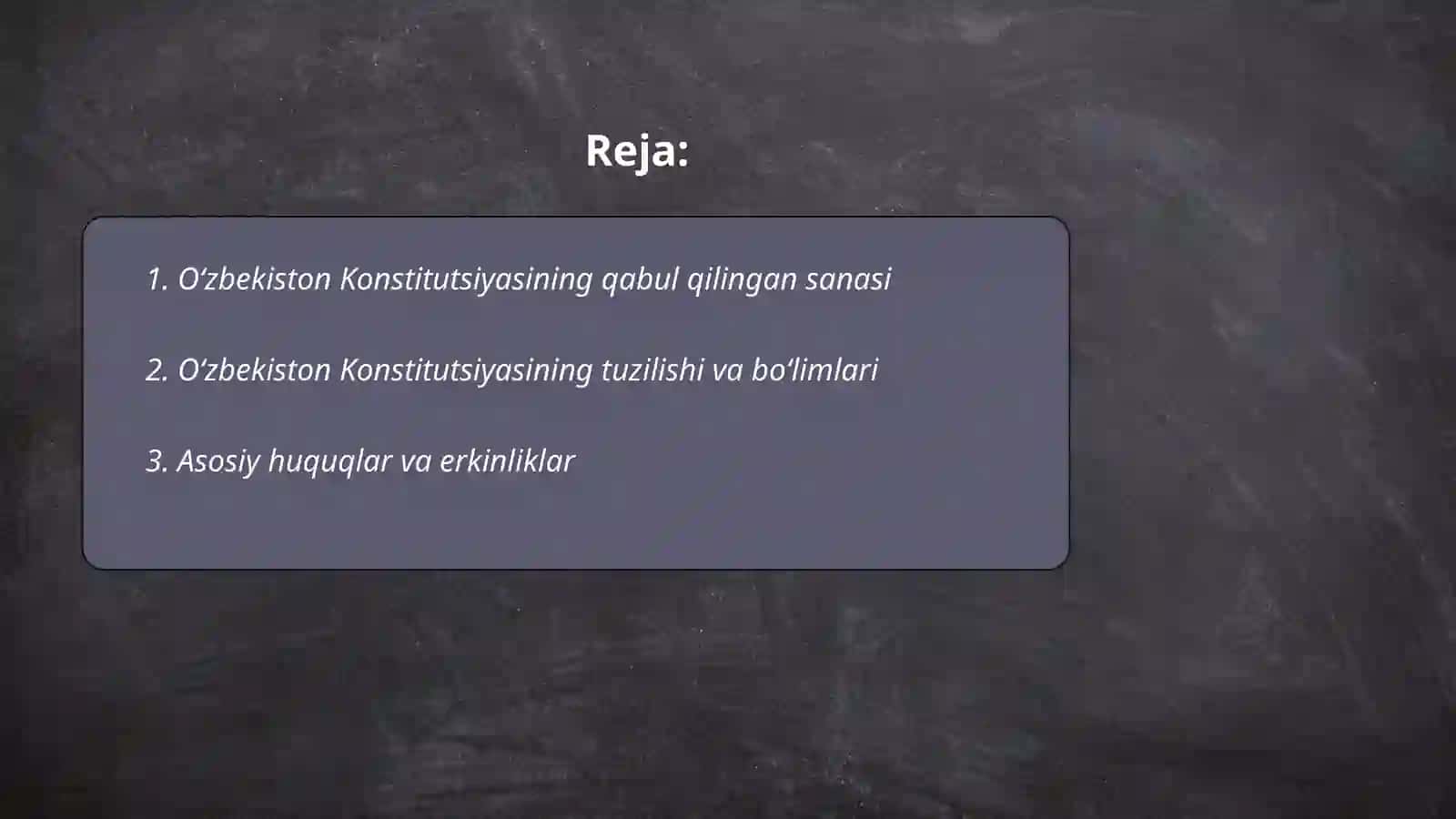 Òzbekiston kanstitutsiyasi 2