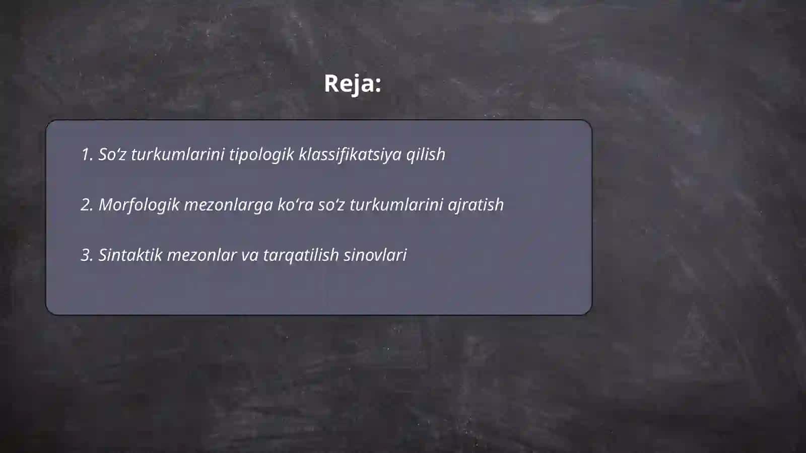 Turli tillarda soʻz turkumlari va ularni guruhlash tamoyillari 2