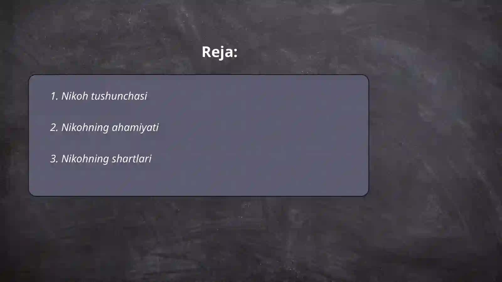 Islom huquqshunosligida oila nikoh taloq idda zihor tushunchalarini taʼriflash 2