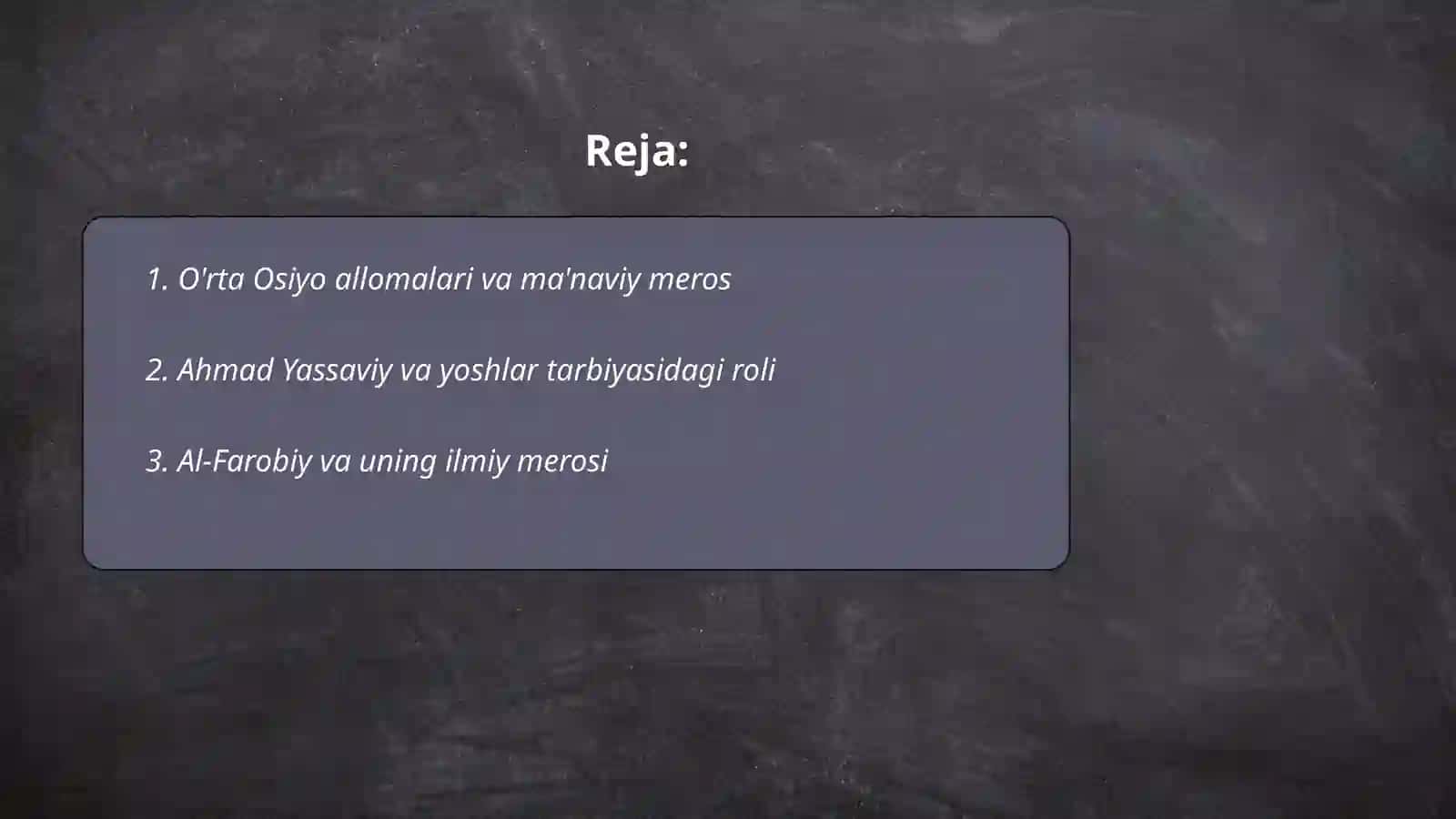 O'rta Osiyo allomalari va ma'naviy meros 2