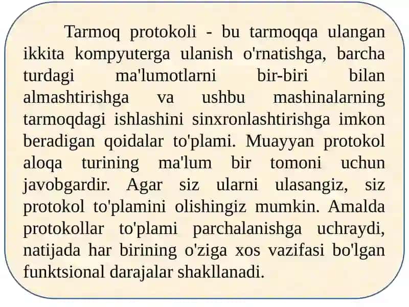 Tarmoqprotokollari 2