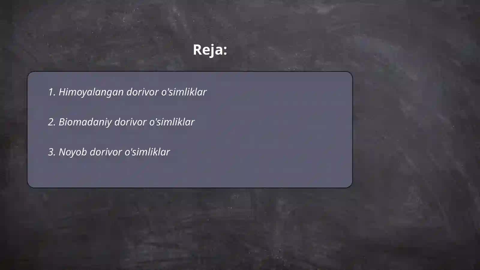 Himoyalangan dorivor o'simliklar 2
