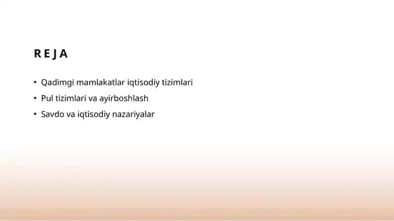 Qadimgi mamlakatlarda iqtisodiy rivojlanish 2