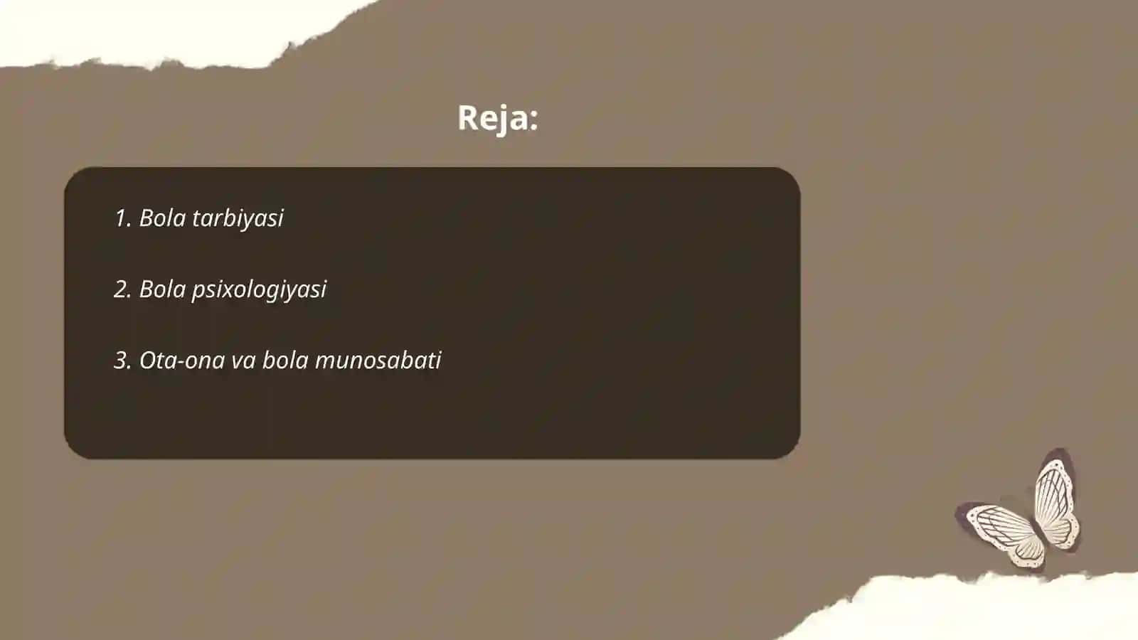 Bola tarbiyasi 2
