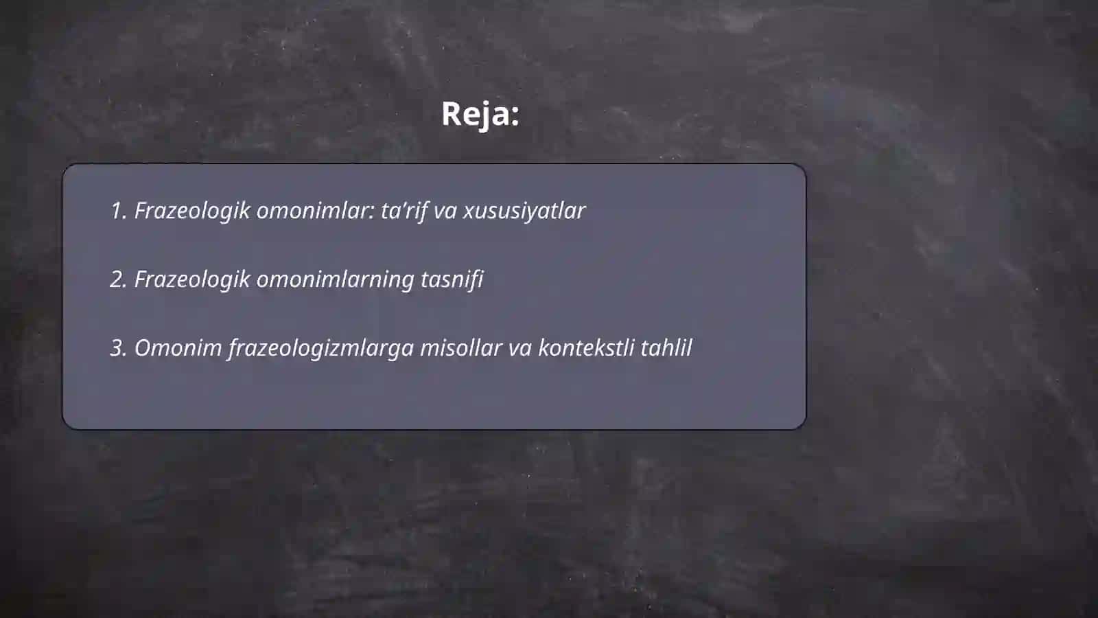 Frazeologizmlarning semantik turlari 2