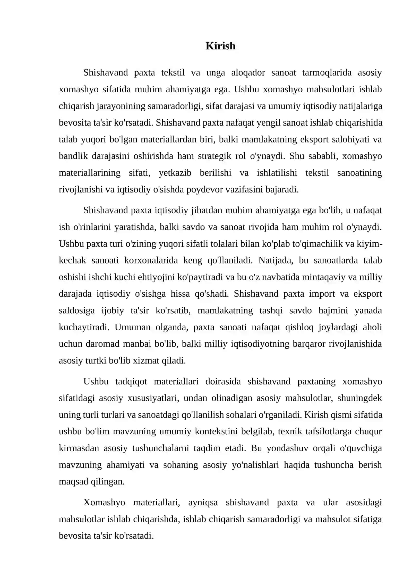 Shishavand paxta 2