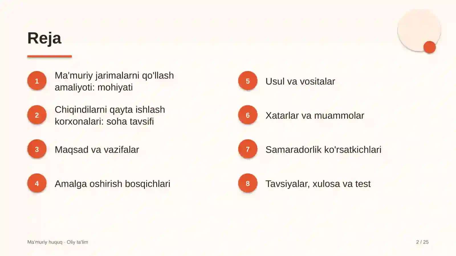 chiqindilarni qayta ishlash korxonalarida ma'muriy jarimalarni qo'llash amaliyoti 7029 2