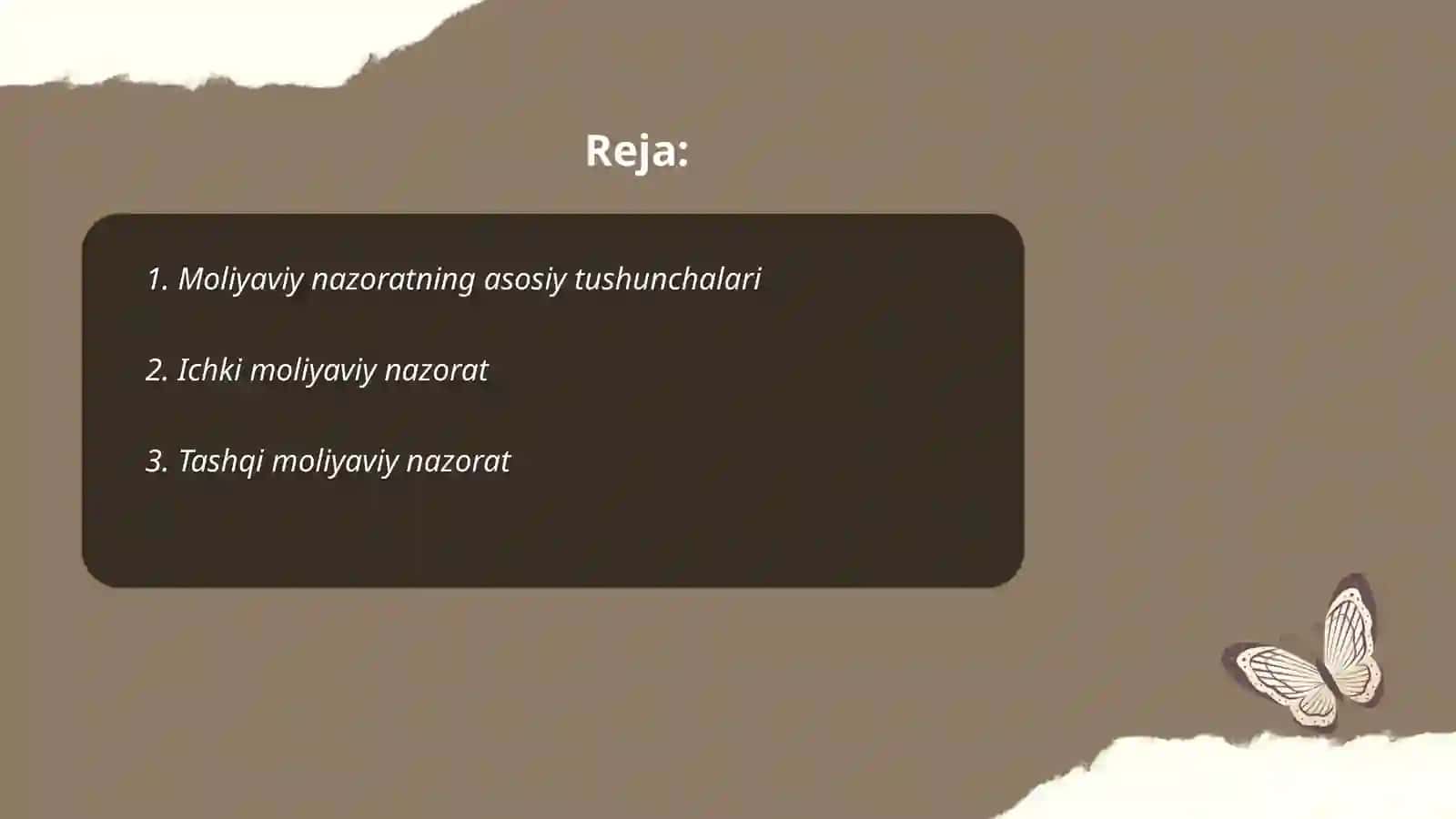 Moliyaviy nazorat turlari 2