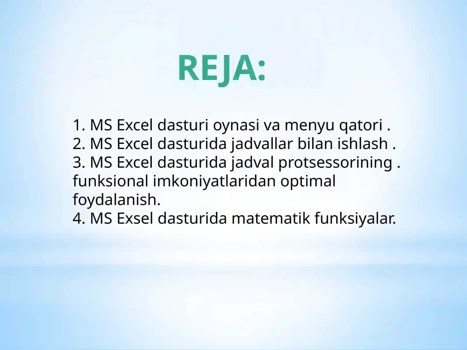 Excel 2