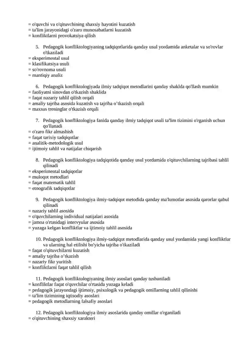 Pedagogik konfliktalogiya 2