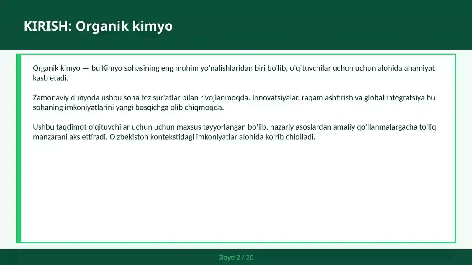 Organik kimyo uglevodorodlar 2