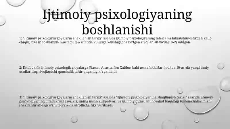 Ijtimoiy Psixologik Ğoyalarni Shakllanish Tarixi 2
