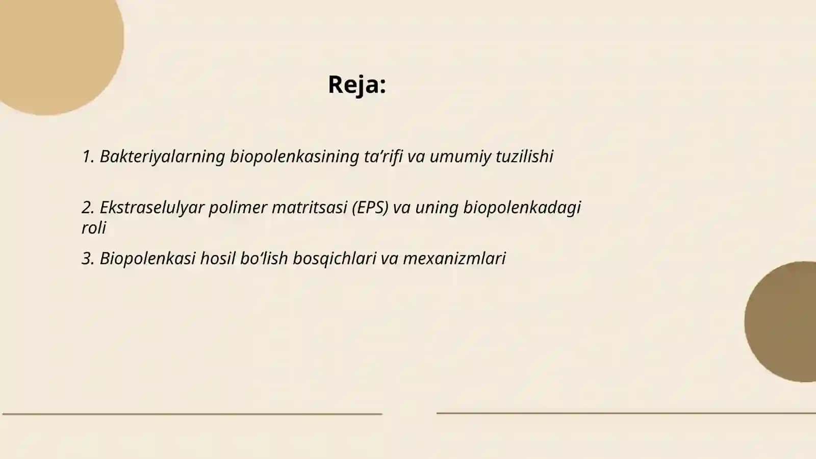 Bakteriyalarning biopolenkasi 2