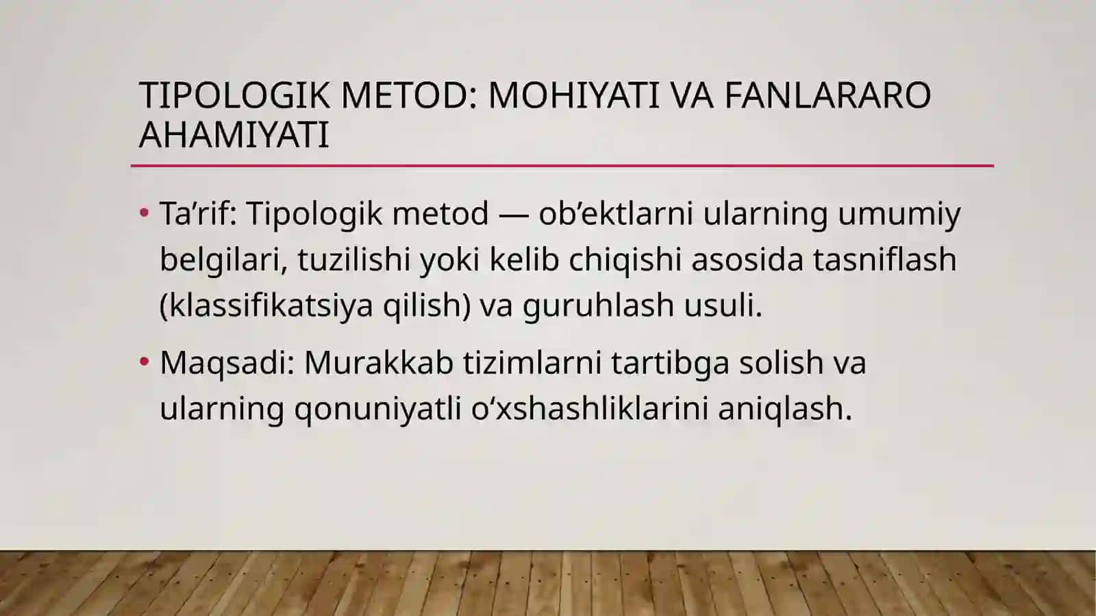 Tipologik metodning paydo bolishi 2