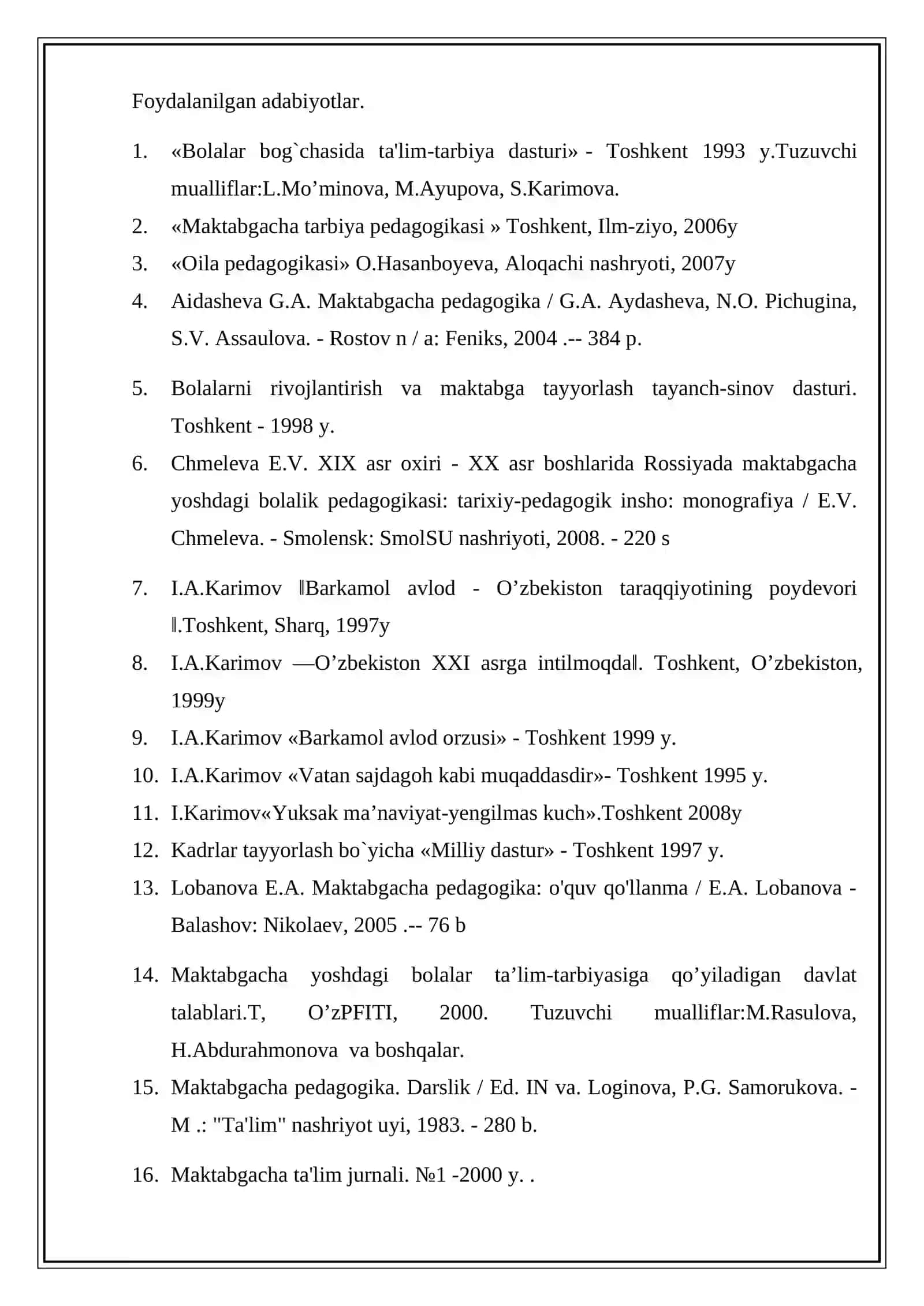 Maktabgacha pedagogikaning boshqa fanlar bilan aloqasi 2