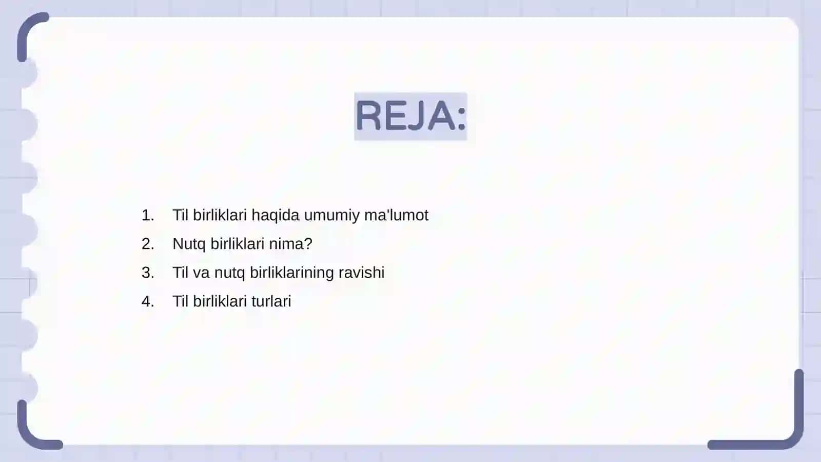 Til birliklari va nutq birliklari 2