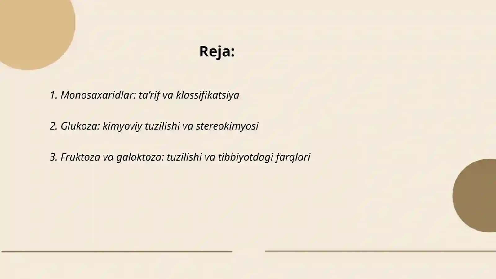 Uglevodlar: Monosaxaridlar va ularning tibbiyotdagi ahamiyati 2