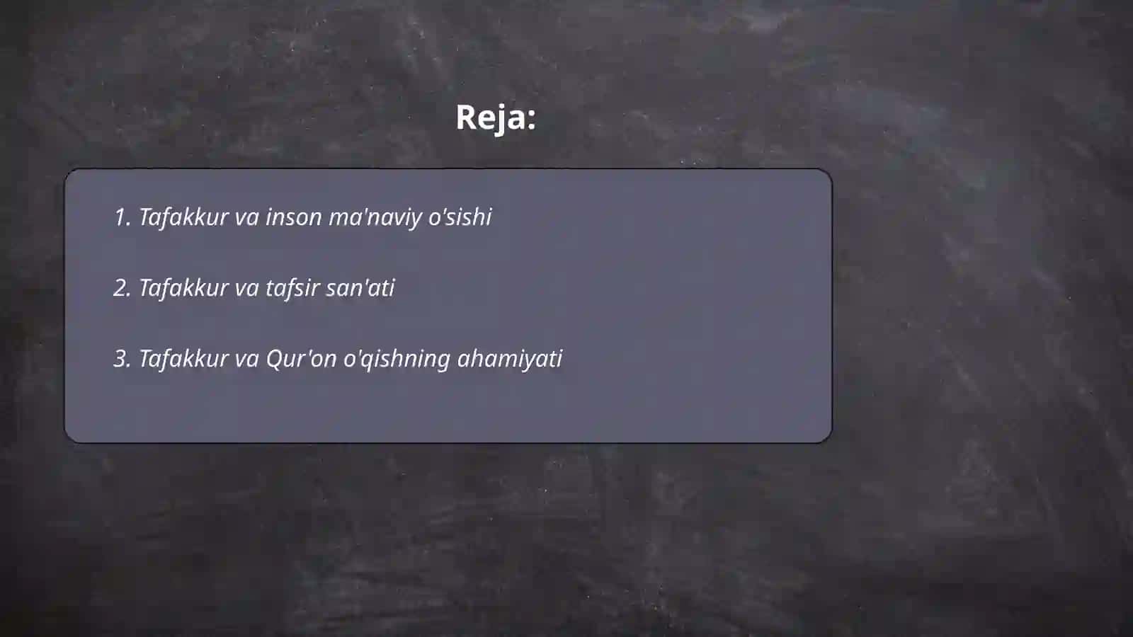 Tafakkur 2
