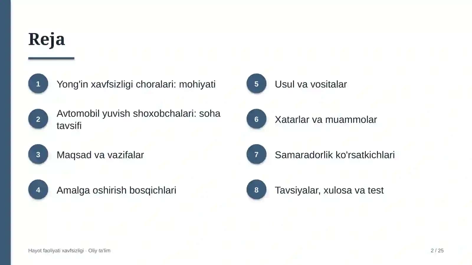 Avtomobil yuvish shoxobchalarida yong'in xavfsizligi choralari 2