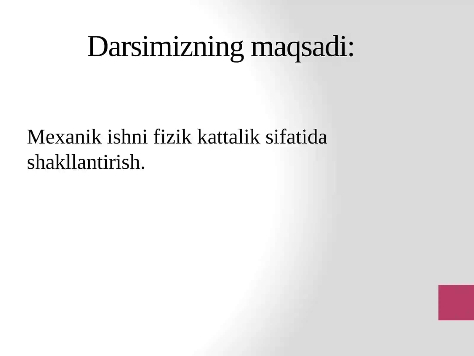 Fizika - Mexanik ish (7-sinf) 2