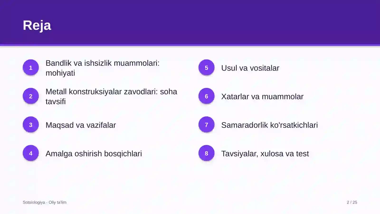 metall konstruksiyalar zavodlarida bandlik va ishsizlik muammolari 1003 2