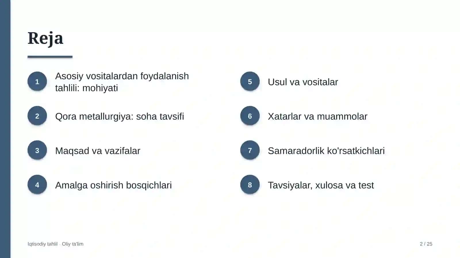 qora metallurgiyada asosiy vositalardan foydalanish samaradorligi tahlili 3466 2