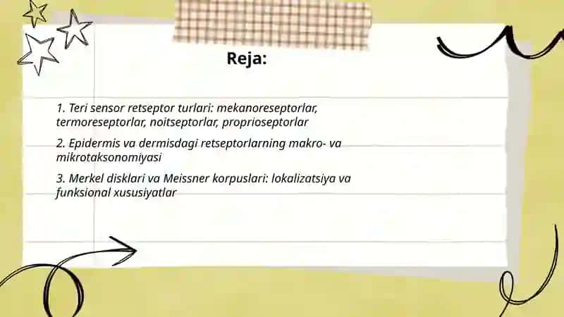 Sensor retsepsiya 2