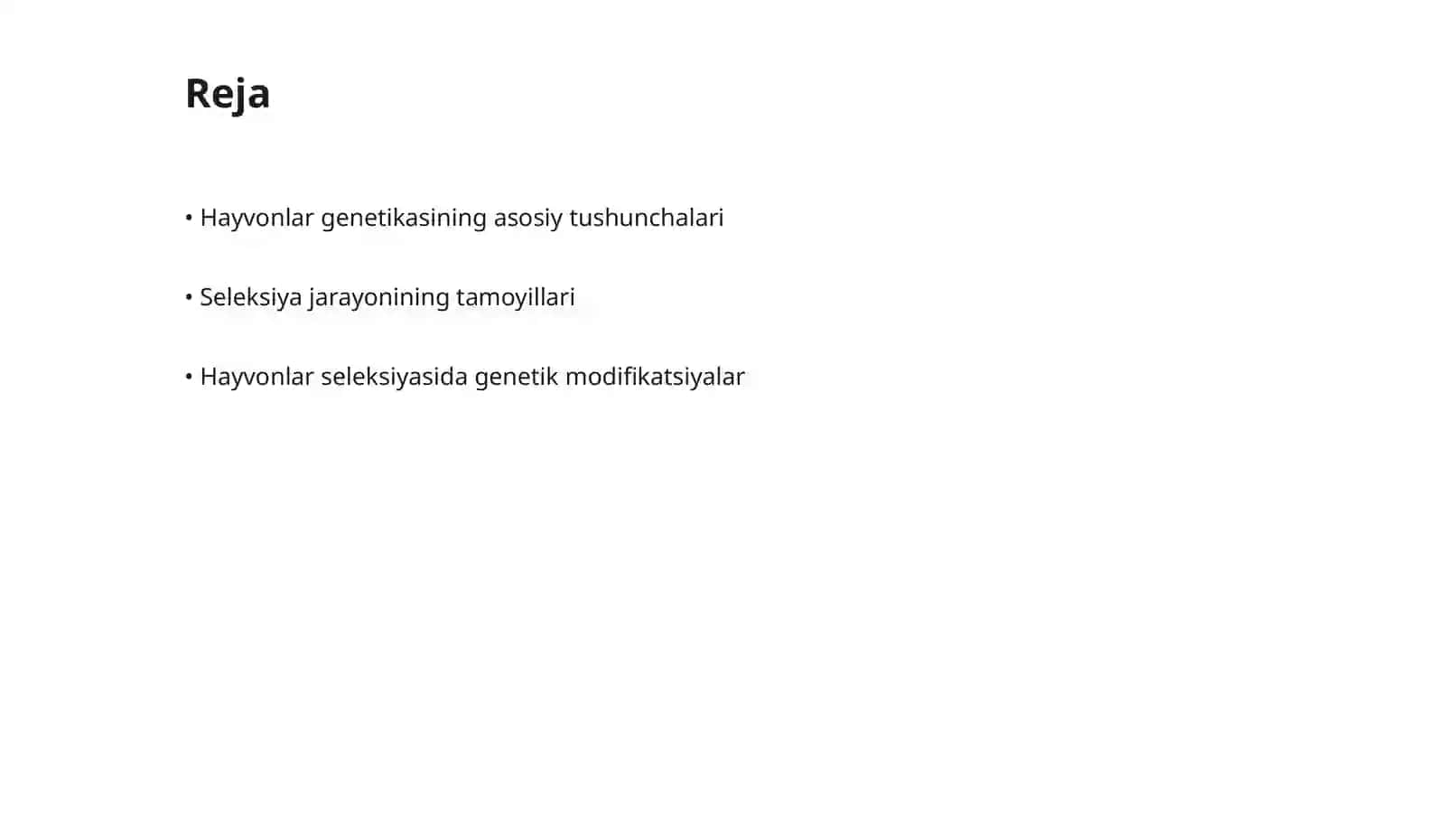 Hayvonlar genetikasida seleksiya ishlari 2