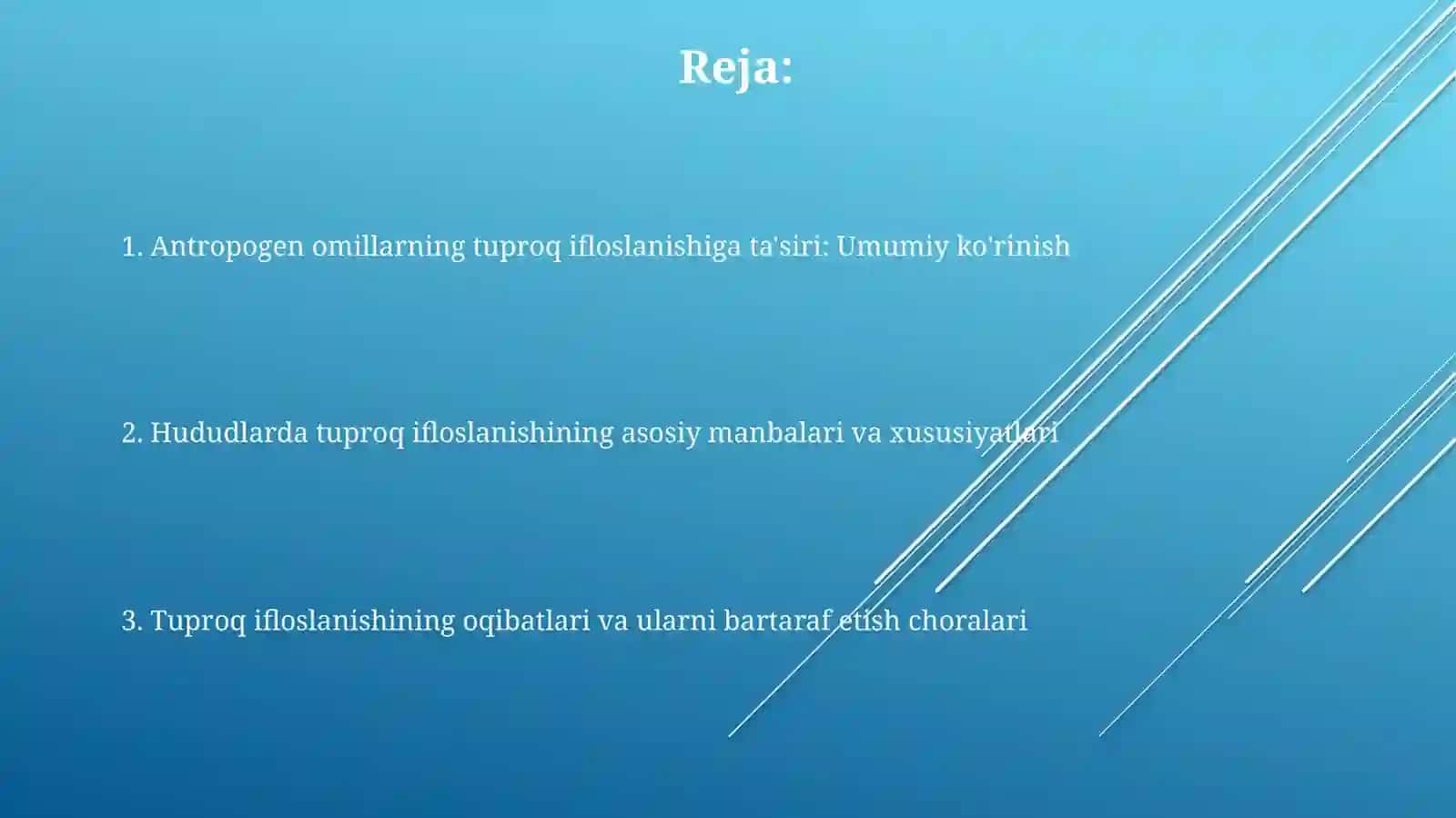 Antropogen omillarning tuproq ifloslanishiga ta'siri 2