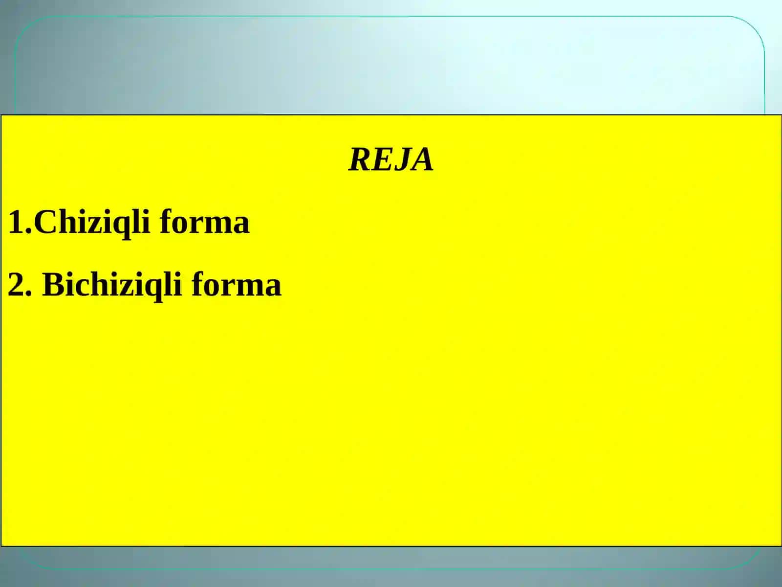 QO'SHMA ALMASHTIRISH 2