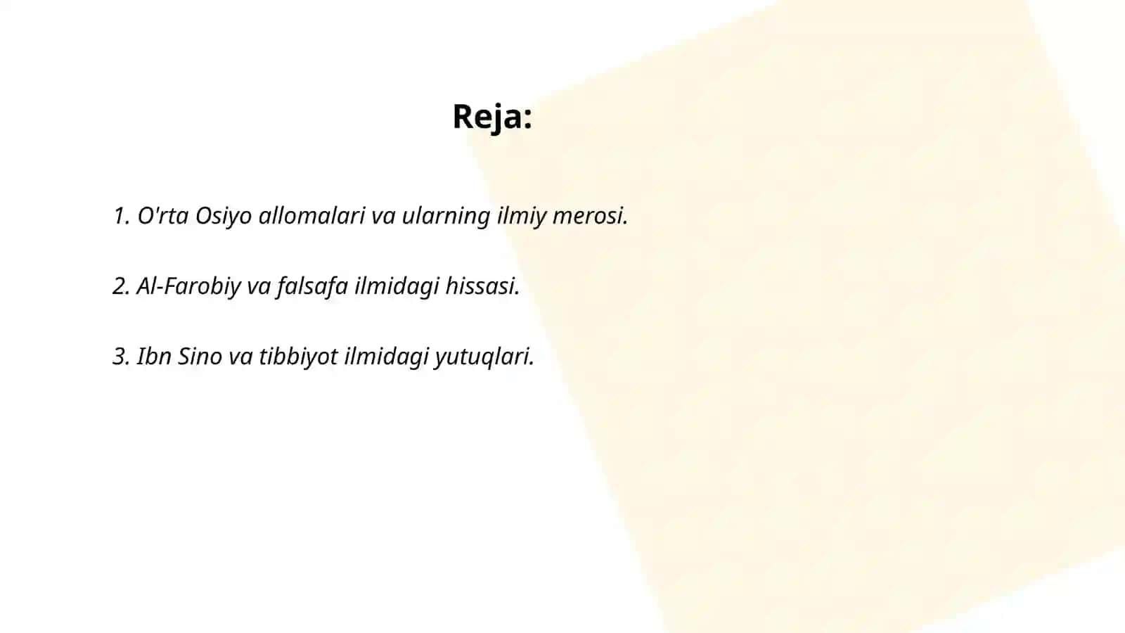 O'rta Osiyo Allomalari ilmiy merosi 2