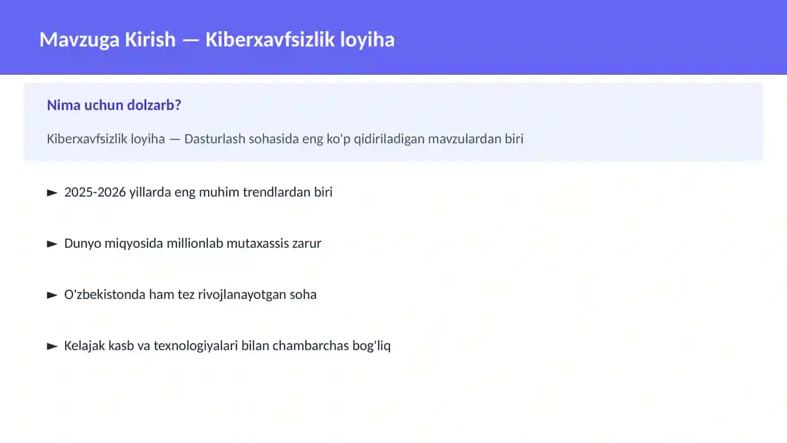 Kiberxavfsizlik loyiha 2
