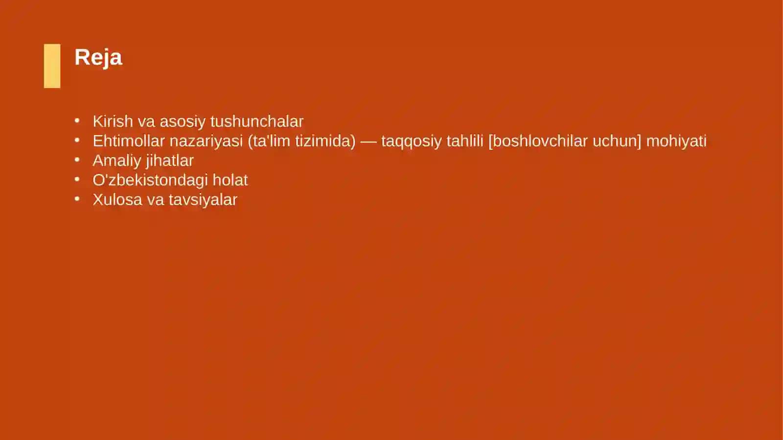 Ehtimollar nazariyasi (ta'lim tizimida) — taqqosiy tahlili [boshlovchilar uchun] 2