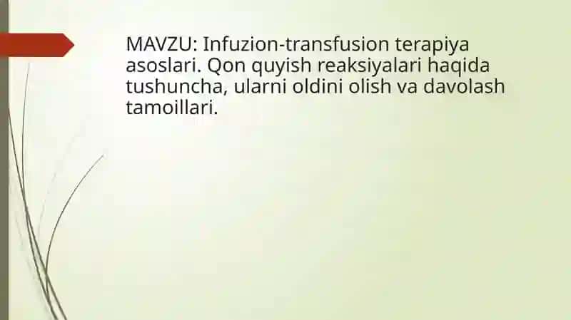 Gemotransfuziya reaksiyalari 2