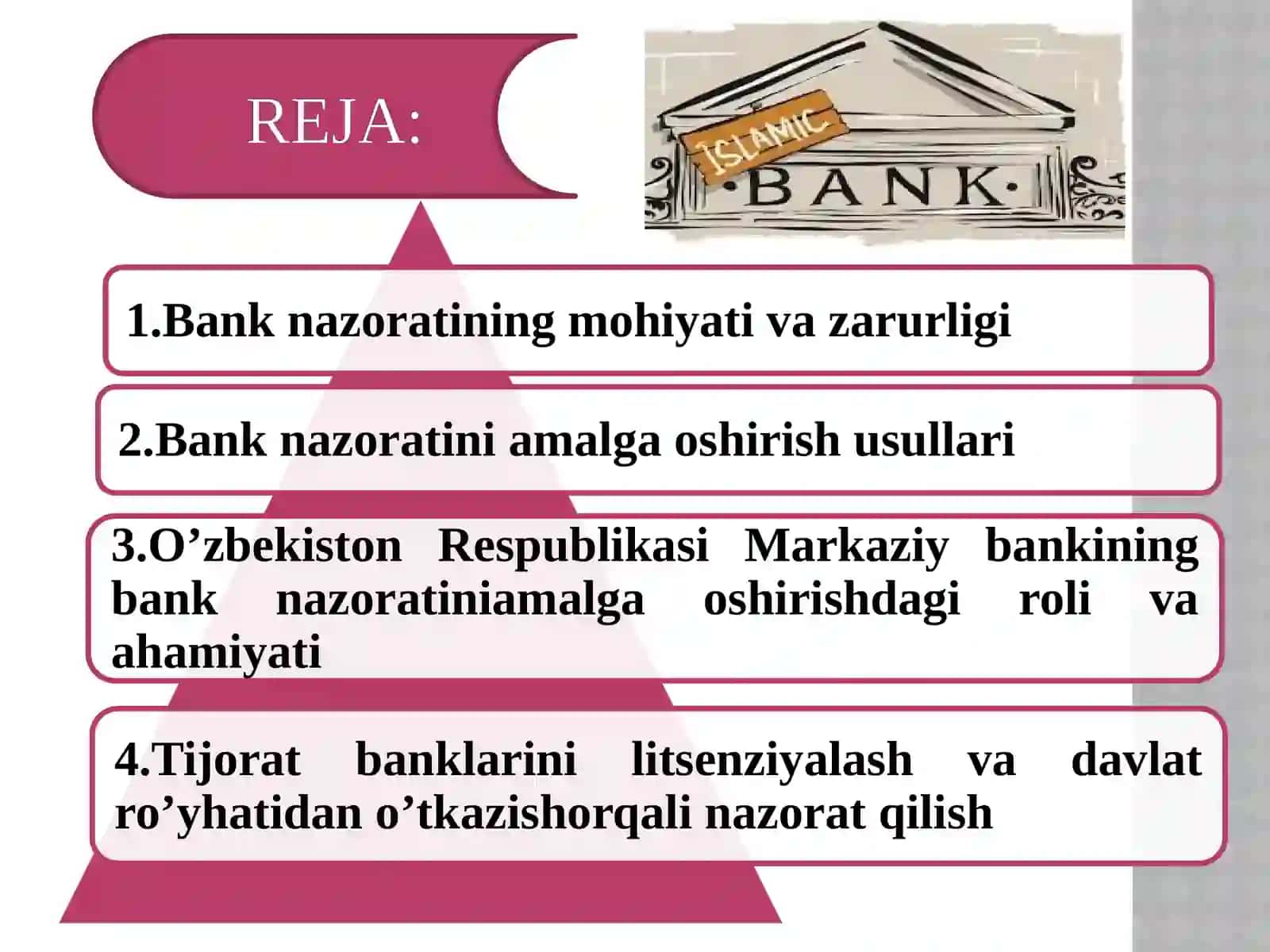 bank faoliyati nazorat qilish 2