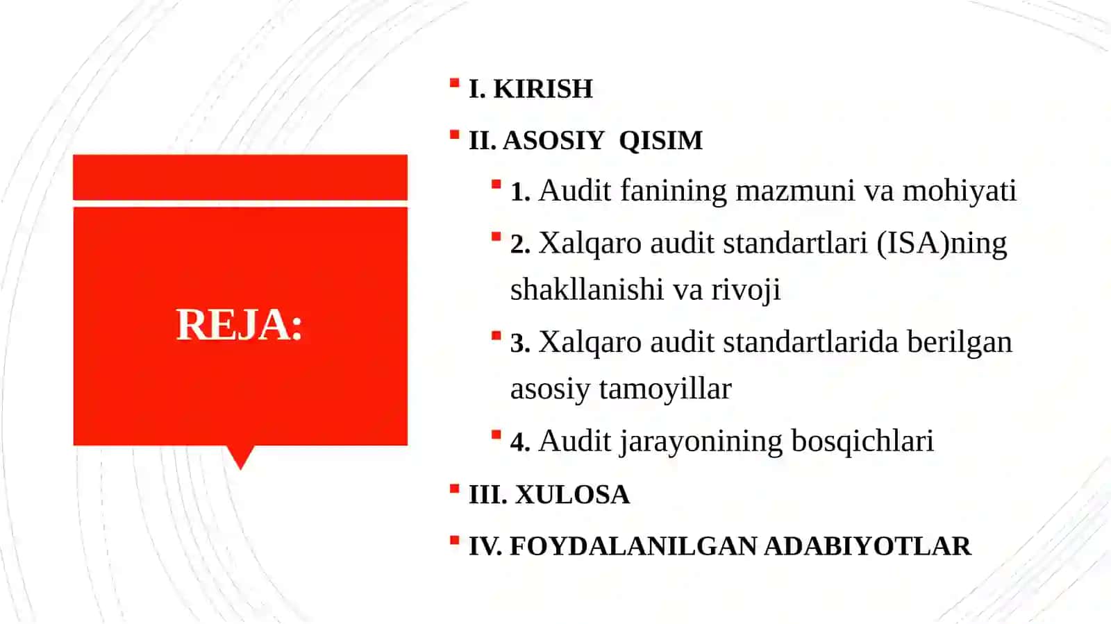 Audit Fanining Mazmuni va Mohiyati Xalqaro Standartlarda Berilgan Asosiy Tamoyillar 2