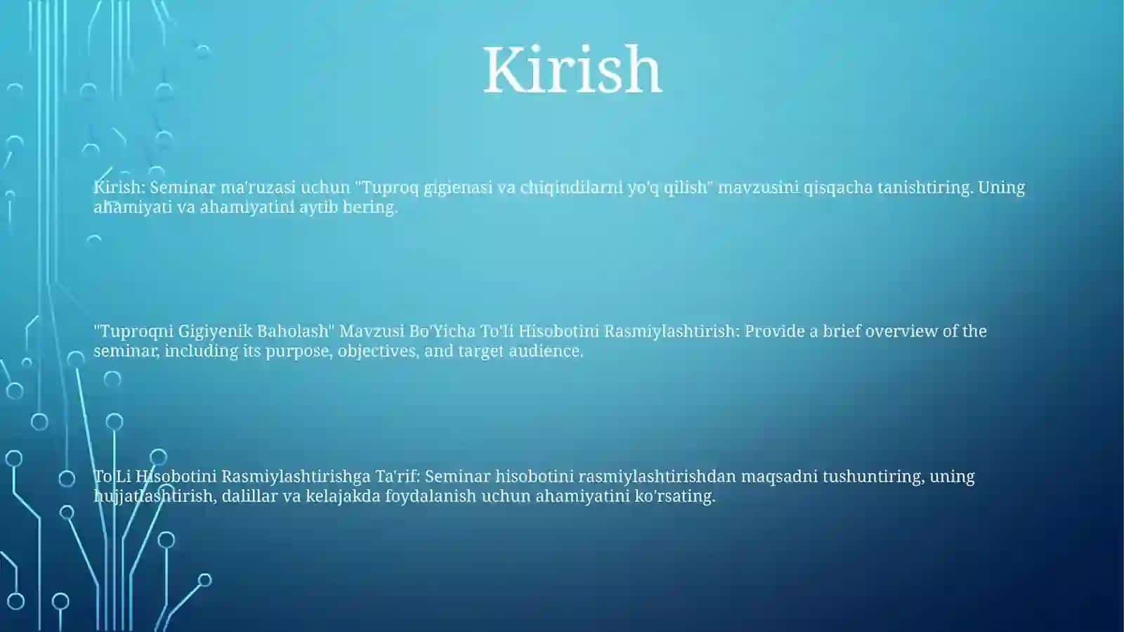 Tuproqni Gigiyenik Baholash 2