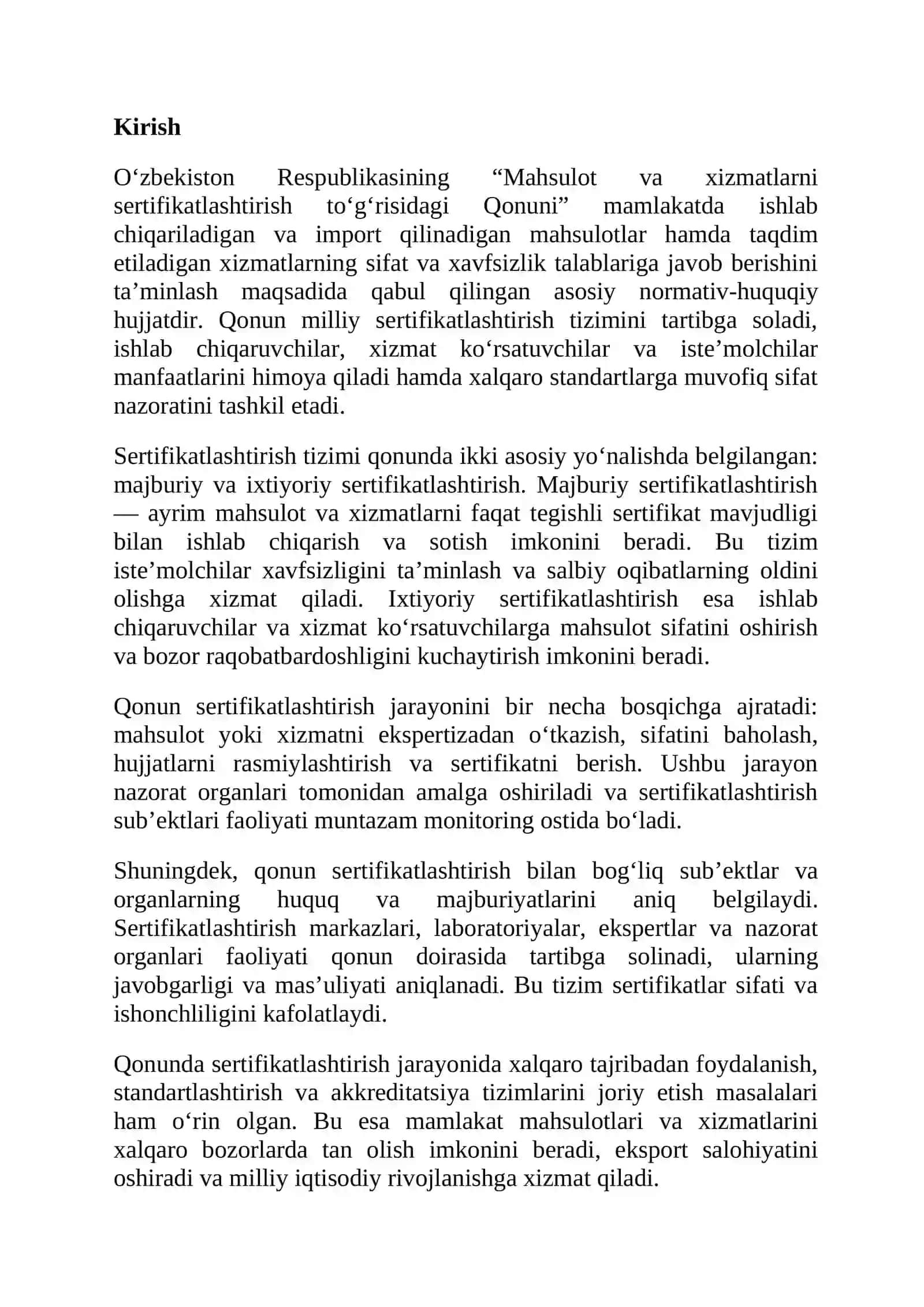Sertifikatlashtirish tizimi 2