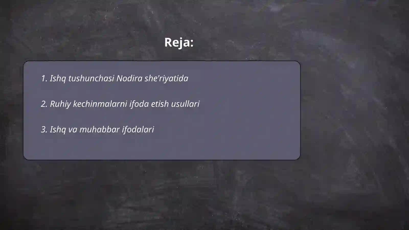 Nodira sheriyatida ishq talqini va ruhiyat tasviri 2