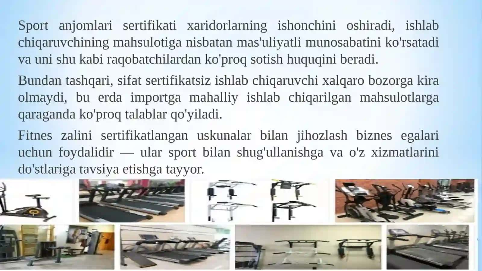 Sport molari xalqaro sertifikatlash 2