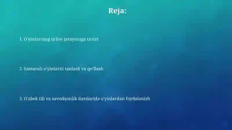 Ona tili va o'qish savodxonligi darslarida ta'limiy o'yinlari 2