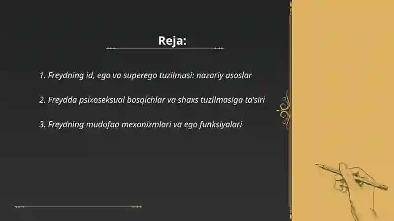 Freydning id, ego va superego tuzilmasi 2
