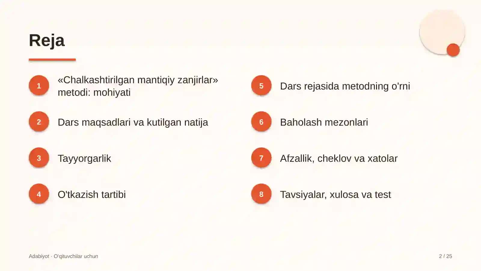 adabiyot darslarida chalkashtirilgan mantiqiy zanjirlar metodidan foydalanish 1566 2