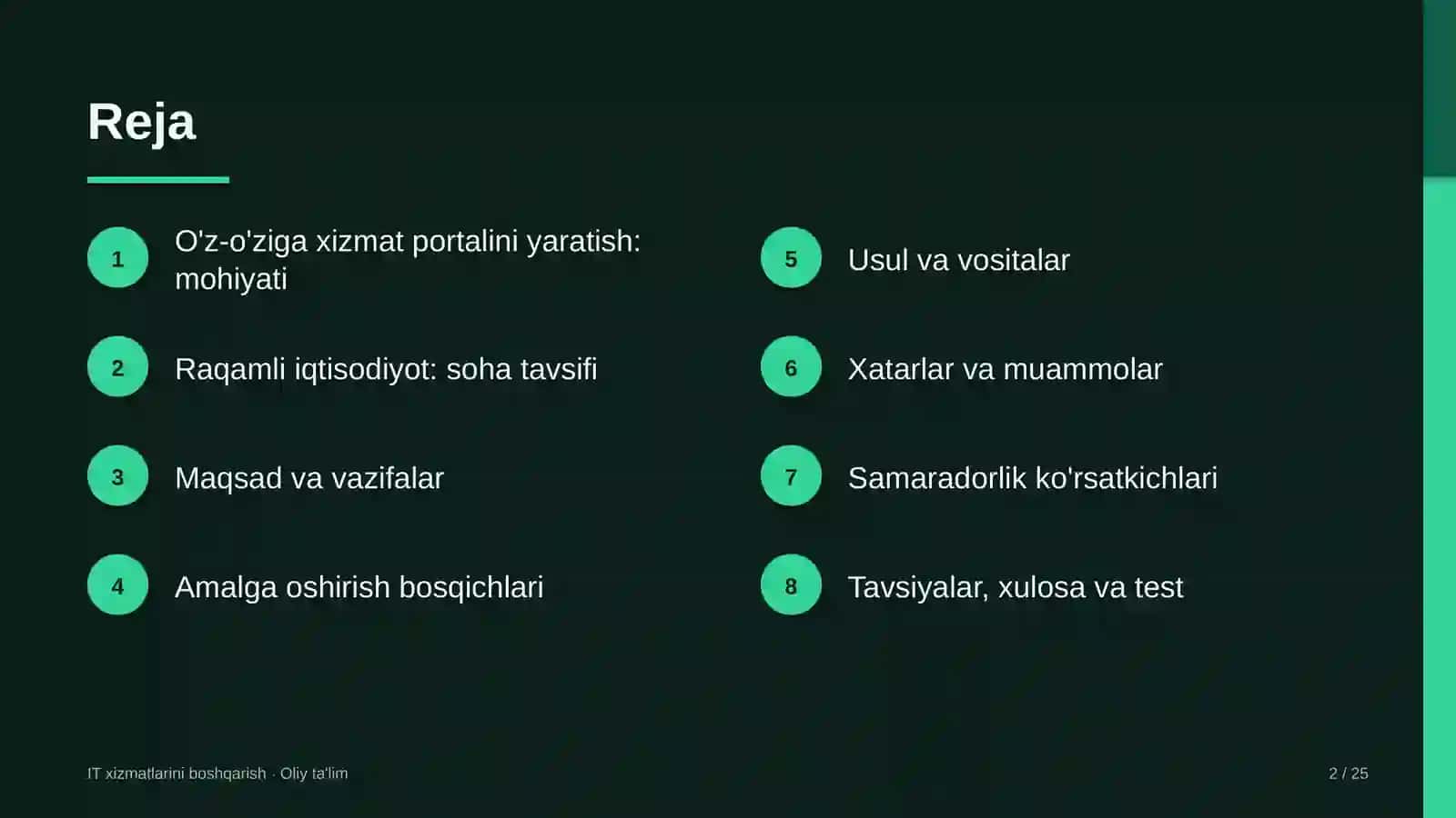raqamli iqtisodiyotda foydalanuvchilar uchun o'z o'ziga xizmat portalini yaratish 6877 2