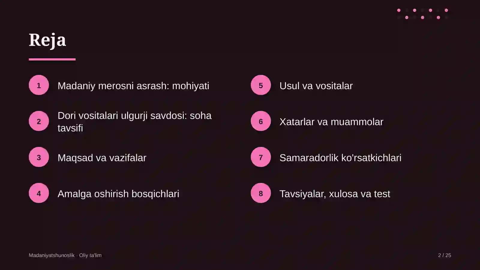 Dori vositalari ulgurji savdosida madaniy merosni asrash 2