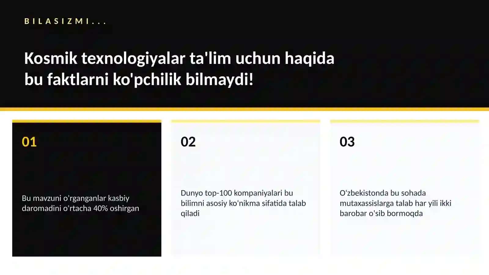 Kosmik Texnologiyalar Ta'lim 2