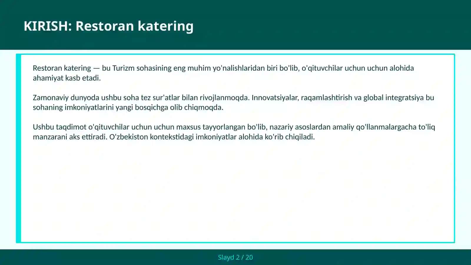 Restoran katering 2
